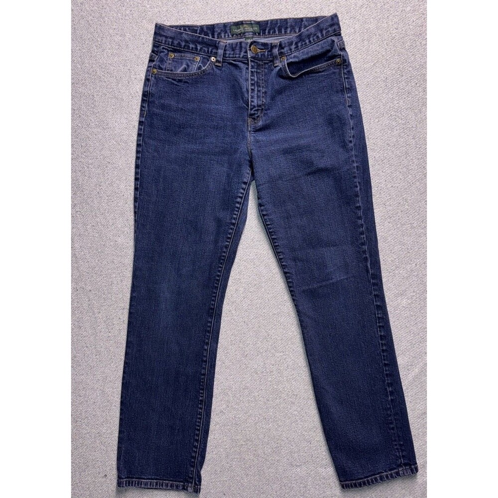 Y2K Lauren Ralph Lauren Classic Straight Jeans – Rare Pink Tint Denim Women’s 8